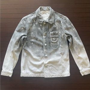 Authentic Mens Louis Vuttion Denim Workwear Shirt Size US (X-Small) Oversized